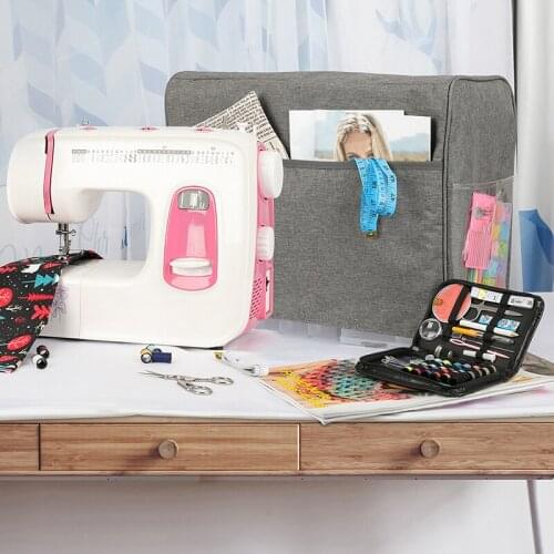 1pc Waterproof Oxford Cloth Sewing Machine Cover Storage Bag Large Capacity Dustproof Storage Bag