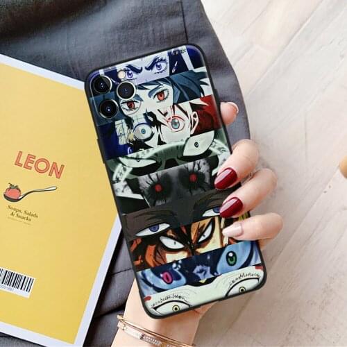 Black Clover Eye Anime Collage Glass Soft Silicone Phone Case Cover Shell for iPhone SE 6s 7 8 Plus X XR XS 11 12 Mini Pro Max