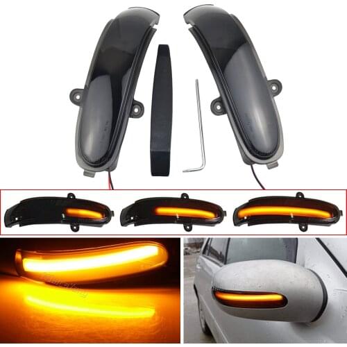 For Mercedes Benz W203 S203 CL203 2001-2007 LED Dynamic Turn Signal Light Blinker Rearview Mirror Lamp