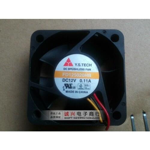 For y.s.tech fd125020hb 5020 12v 0.11a cooling fan