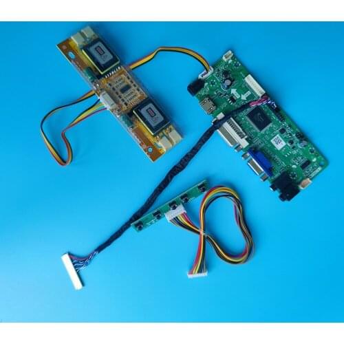 Kit for M170EG01 VF M.NT68676 DIY LVDS 4 lamps VGA DVI Controller board Driver 30pin 1280X1024 Screen Panel 17"