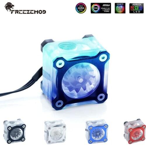 FREEZEMOD PC Water Cooling Aluminum Alloy Shell A-RGB Flow Indicator Symphony Flow meter Armor For Water Flow Monitering Modding