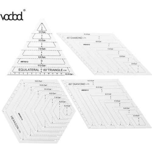 Patchwork Ruler Quilting Rule High Grade Transparent Acrylic Rulers Yardstick Cloth Cutting Rulers DIY Sewing Tools 4 Styles new