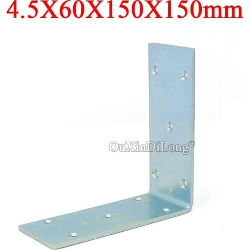 2PCS Metal Right Angle Corner Braces L Shape Furniture Connecting Fittings Frame Board Shelf Support Brackets 4.5X60X150X150mm