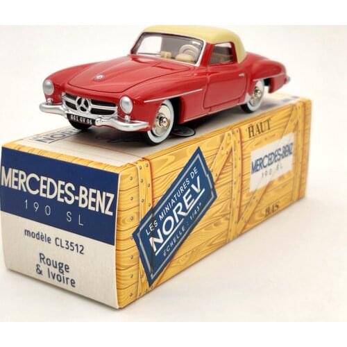 Norev 1:43 For M.B.Z 190 SL CL3512 Diecast Models Toys Car Gifts Limited Collection Red