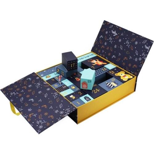 2020 New DIY Christmas Countdown 24 Drawer Chest Christmas Gift Box Advent Childrens Toy Gift Decoration Ornaments