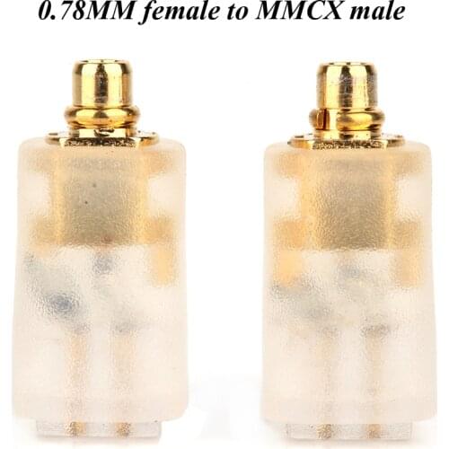 Pair hifi audio MMCX Converter 0.78MM Headset Converter Plug 0.78mm to mmcx hi-end mmcx to qdc