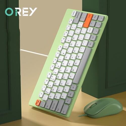 Wire Gaming Keyboard Mouse Combo Protable Slient Button Mini PC Gamer Keyboard and Mouse Kits for Laptop Macbook Computer Mac