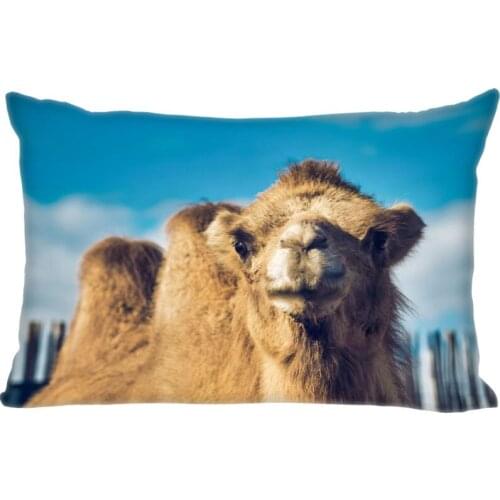 Rectangle Pillow Cases Hot Sale Best High Quality Camel Pillow Cover Home Textiles Decorative Double Sided Pillowcase Custom