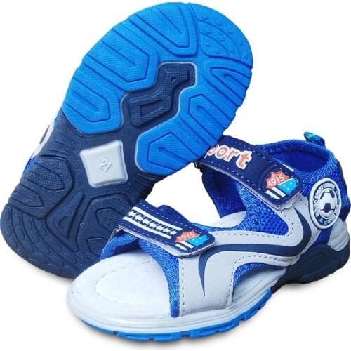 New 1pair Fashion Orthopedic BOY PU Leather Sandals Children kidsShoes+inner 13.7-17.2cm