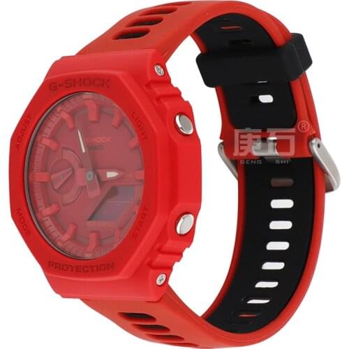 Gengshi Silicone Watch Band Strap Fit For GA-2100 GA-2100-1A1 GA-2110