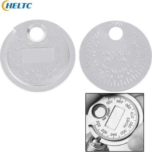 1pcs Spark Plug Gap Gauge Measurement Tool Coin- Type 0.6-2.4mm Range Gage Caliber Hot Sale