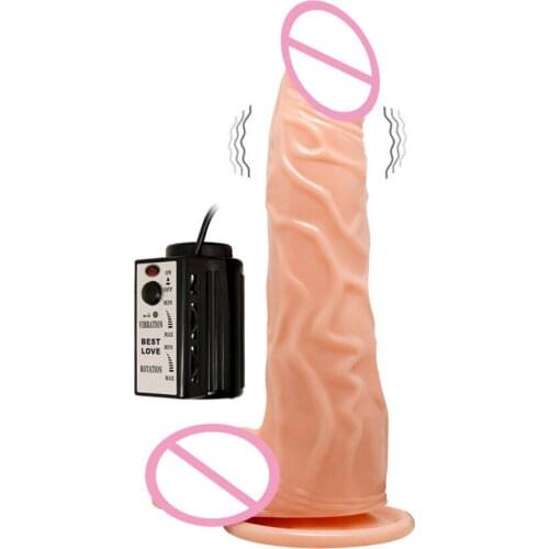 Vibrating Rotating Heating Realistic Dildo Vibrator Soft Dildo Real Dildo Suction Sex Toys for Woman Penis Realistic Vibrating