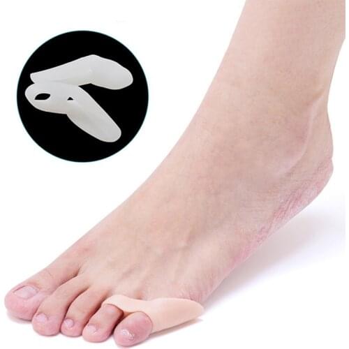 1 Pairs Small Foot Toe Thumb Valgus Correction Device Overlapping Toes Separator Hallux Valgus Corrector Feet Care Toe Separator