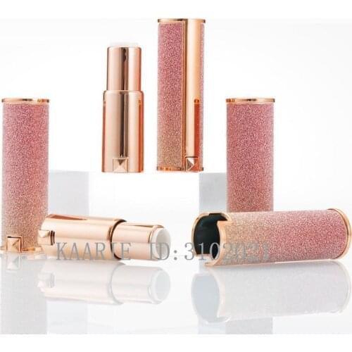 10/30/50pcs Rose Gold Shiny Round Empty Lipstick Tube 12.1mm Lip Balm Bottle Lipstick Shell Packaging Cosmetics Refillable