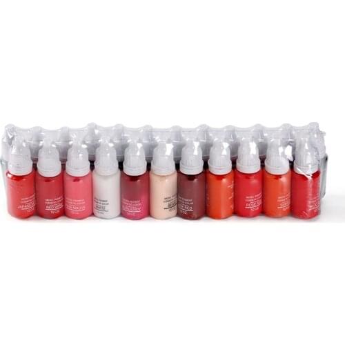 23 Colors 15ml Tattoo Pigment Natural Plant dye Microblading Semi-Permanent Tattoo Eyebrow Ink For Eyebrow Liner Makeup Supplies
