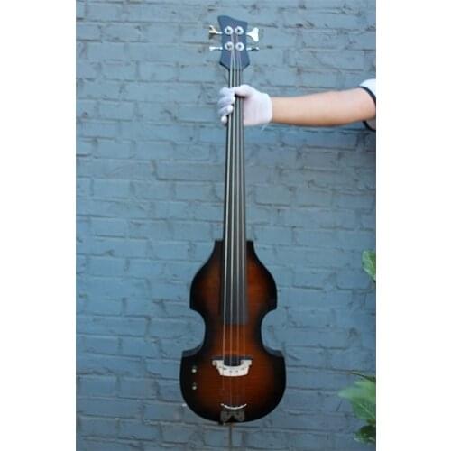 4/4 Electric Cello Tiger Flame Maple Bass Guitar Professional Sound With Bag Bow