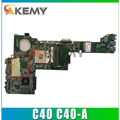 AKEMY DA0MTCMB8G0 For toshiba satellite C40 C40-A Laptop motherboard SJTNV HM70 Chipest free CPU