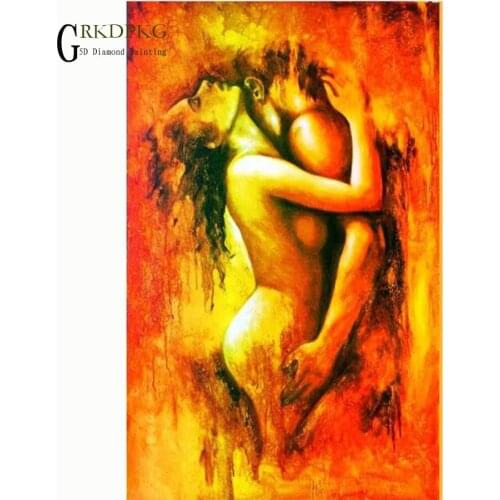 GRKDPKJ 5d diamond painting loves Sexy xx full square diamond embroidery Cross stitch pictures of rhinestones Wedding decoration