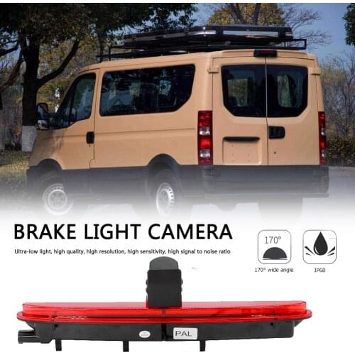 Car 4.3'' 5'' 7'' Monitor LED High Brake Stop Light With HD Rear View Reversing Backup Camera Parking For IVECO Daily 2015-2017