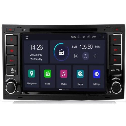 Car Multimedia Player Android 10 8 core 2Din DVD AutoRadio For VW Volkswagen Touareg Transporter T5 GPS Navigation Audio2G RAM