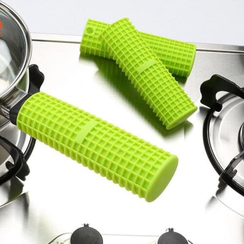 Free Shipping Silicon Handle Holder or Frying pans Handle Cover,Protection Sleeve,Easy Store,Idea Hot Handle Protection(00349)