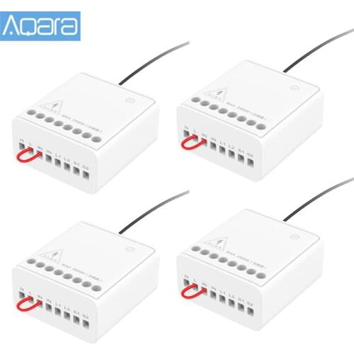 Original Aqara Two-way control module Wireless Relay Controller 2 channels Work For Mijia APP and Home kit