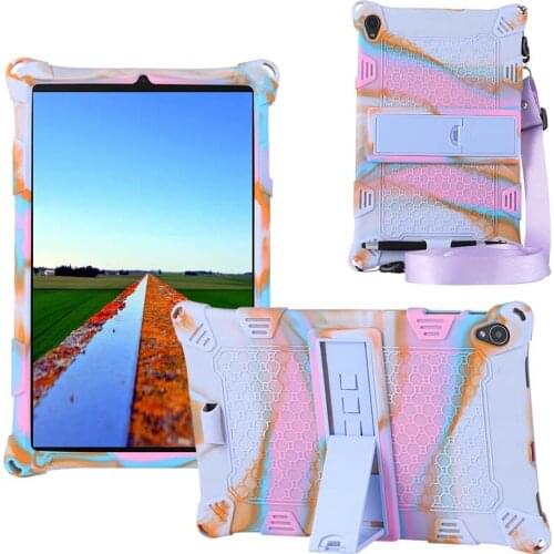 Tablet Case For Alldocube iPlay40H iPlay 40 iPlay40 Pro Anti-Drop Protection Soft Silicon Stand Holder with Lanyard Strap