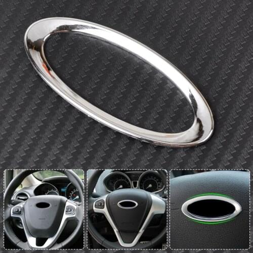 DWCX Car Steering Wheel Center Decoration Ring Trim Cover for Ford Focus mk2 3 2008 Fiesta Mondeo Ecosport Kuga Escape