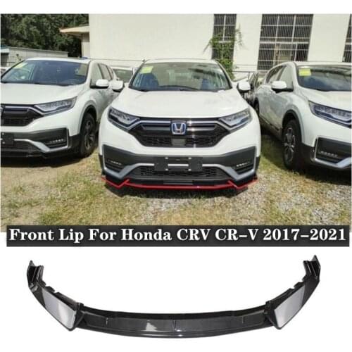 NEW High Quality ABS Black Bumper Front Lip Diffuser Spoiler Protector Cover For Honda CRV CR-V 2017 2018 2019 2020 2021