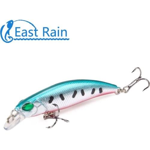 East Rain 6.5cm 4g Minnow Lure Artificial Para Pesca Hard Bait Swimbait Wobblers Crankbait Trout Bass Fishing Lure Free shipping