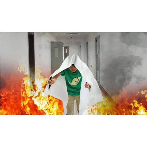 Factory ,family fire blanket, 1.2m * 1.8m fire fighting cloth,fire protective tool.public places small area burning cover