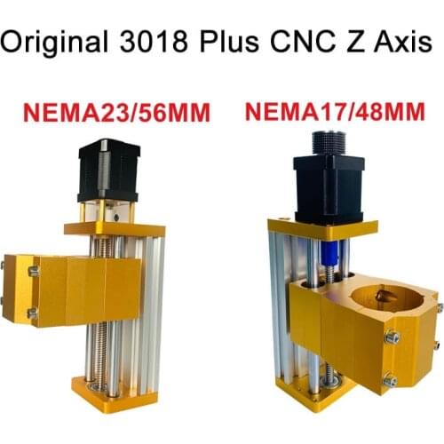 CNC Router 3018 Plus Z axis Parts T-Screw Aluminum Sliding Platform 85mm Stroke Linear Kit for Nema17/23 Stepper motor Spindle