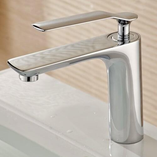 Becola Chrome Bathroom Sink Faucet Cold And Hot Bathroom Faucet Chrome Water Mixer White Water Tap Brass Basin Faucet