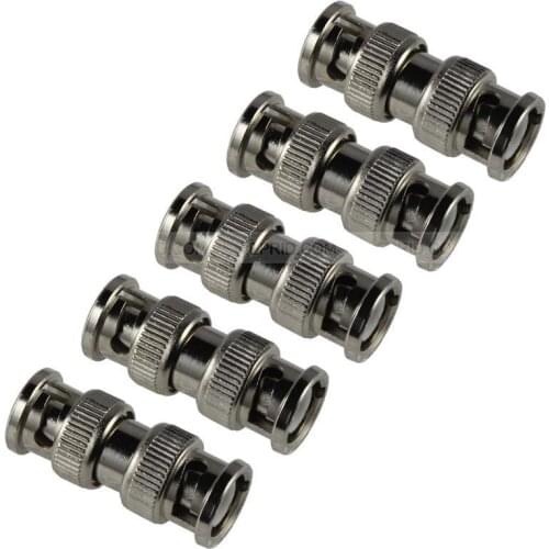 5 PCS BNC CCTV Coax Coaxial Male to Male Coupler Adapter Connector CCTV Accessories