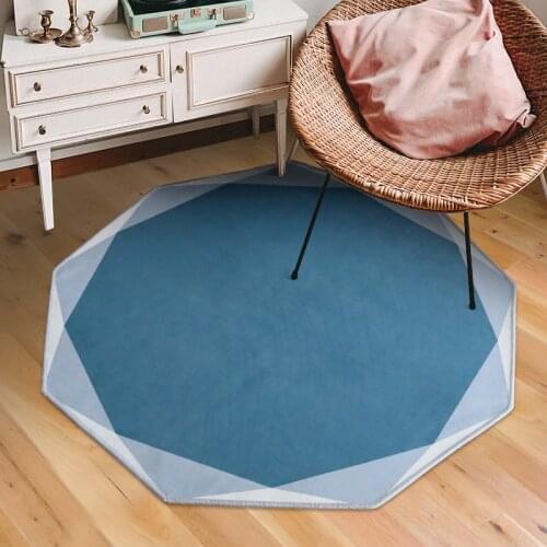 Nordic Ins Round Carpet Minimalist Area Rug Living Room Coffee Table Blanket Bedroom Bedside Floor Mat Cloakroom Yoga Rug