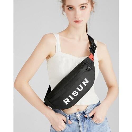 Fashion Male Women Waist Packs Sling Bag Crossbody Outdoor Sport Shoulder Chest Daily Picnic Canvas Messenger Pack