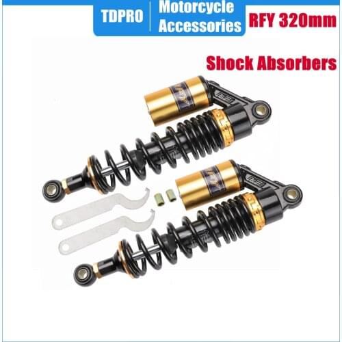 Motorcycle RFY 320mm 12.5" Gold Air Shock Absorbers Damper For Honda TRX250R 400ER 450R Quad ATV