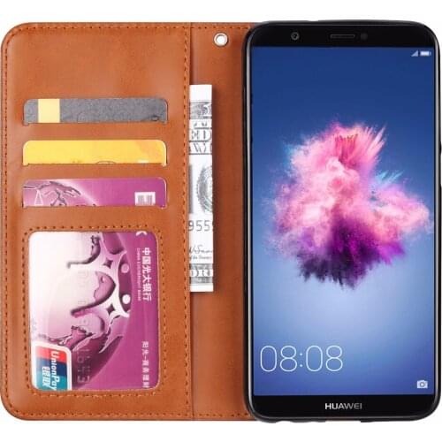 Soft Leather phone case For HuaWei Enjoy 7S Wallet Luxury Flip PU Leather Phone Wallet Card Holder Cover Case