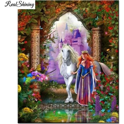 Full Square/Round Drill 5D DIY Diamond Painting diamond Embroidery Beauty Princess Unicorn Cross Stitch Kit diamond art F431