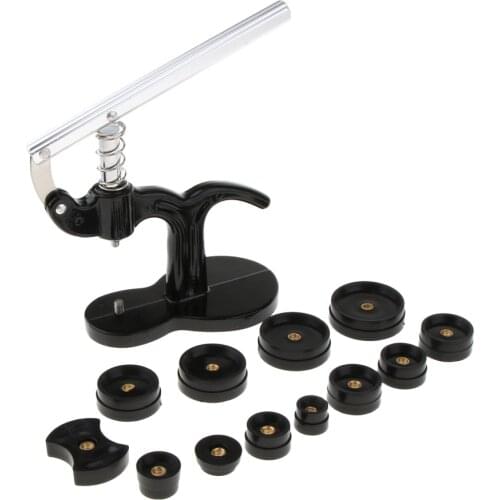 Watch Press Set / Watch Case Closer with 12 Dies Watch Repair Tool Kit, Perfect Kit Watchmaker