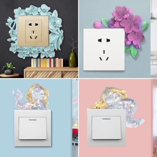 2021 New DIY Crystal Epoxy Mold Flower Switch Panel Decoration Variety Collection Silicone Mold Wholesale Drop Shipping