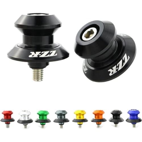 Fit For KAWASAKI ZZR600 2003 2004 2005 2006 2007 2008 2009 Swing Arm Screws Sliders Spools Stand Bobbins CNC Aluminum Alloy