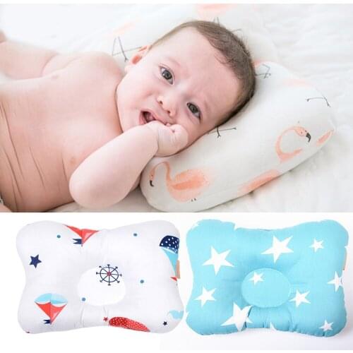 100%cotton Head Protection Cushion Pillow Newborn Baby Kids Pillows Animal Printed cotton Kids Pillow Sleep Positioner Dropship