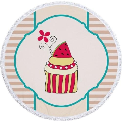 Biscuit cake pattern Towel Beach cover up spa Large beach towel beach towel Bath towels miraculous For home large beach towels