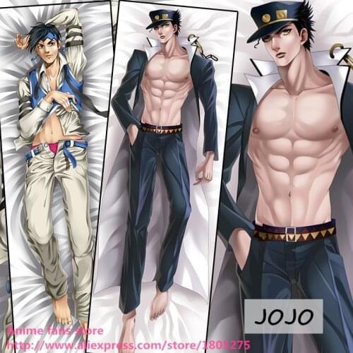 Cool Japanese Anime JoJos Bizarre Adventure Kujo Jotaro Male BL Pillowcase Pillow Case Cover decorative Hugging Body Bedding