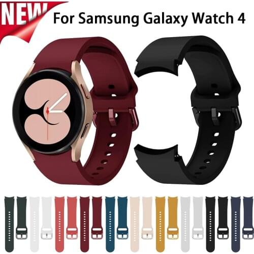 NEW Wrist Band For Samsung Galaxy Watch 4 40mm 44mm Official Silicone Strap For Galaxy watch4 classic 42mm 46mm Accessory Correa