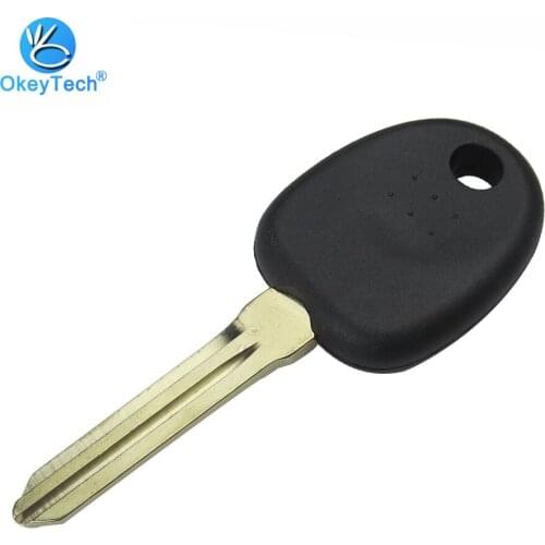 OkeyTech Transponder Key for Hyundai Key Shell Replacement Uncut Blade Fob Remote Car Key Cover Case for Hyundai Elantra Accent