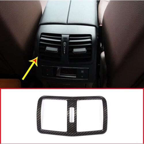 Carbon Fiber Style For Mercedes Benz E Class W212 2012-2015 ABS Car Rear Air Vent Frame Trim For Mercedes-benz E-Class W212