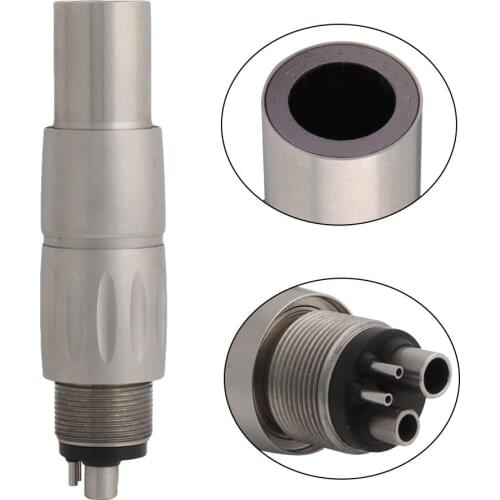 Dental Coupling 4Holes M4 Coupler/Adaptor for Dental LED Fibre Optic High Speed Handpiece Dental Air Turbine Fit S-MAX M600L